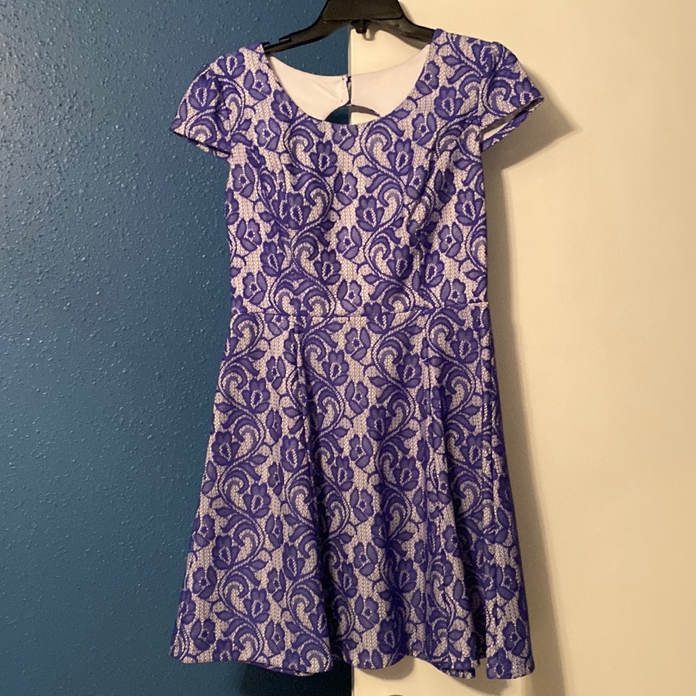 Purple lace dress